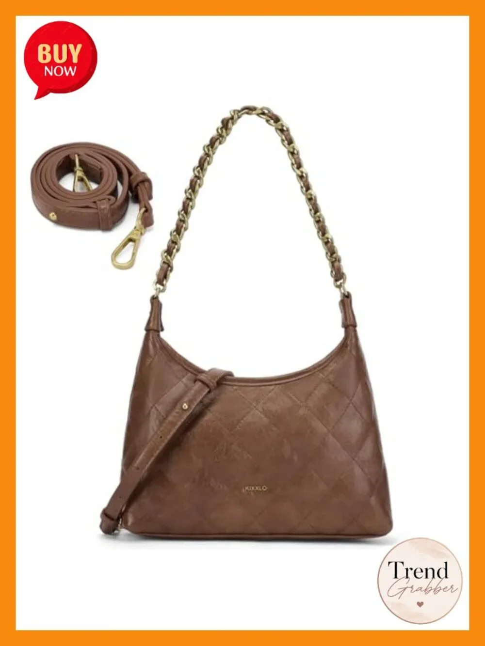 Vegan Leather Crescent Shoulder Bag, Cute Small Hobo Purse for Women, Crossbody